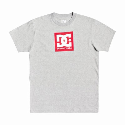 DC Square Star Men's Grey T-Shirt Australia Sale AOF-951